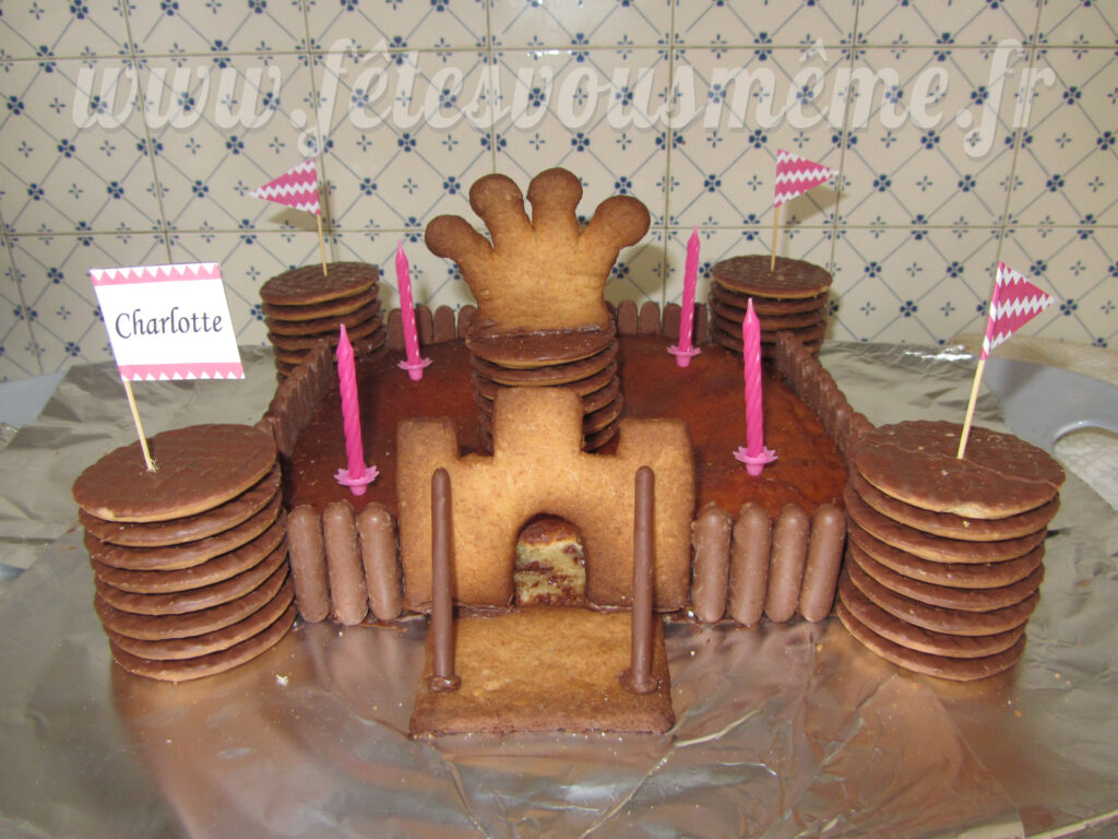 Gâteau château Princesse & Chevalier - Fêtes vous même