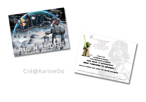 Invitation anniversiare star wars - Fêtes vous même