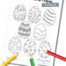 Oeufs de pâques à colorier - Fêtes vous même