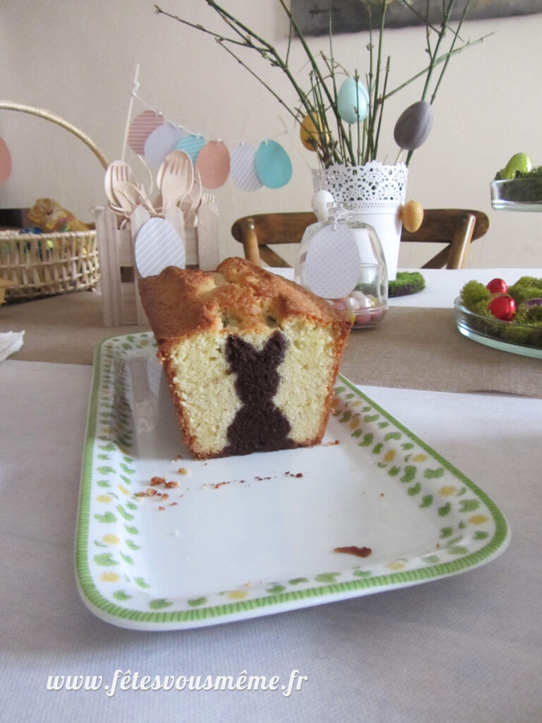 Gâteau caché lapin - Fêtes vous même - Pâques