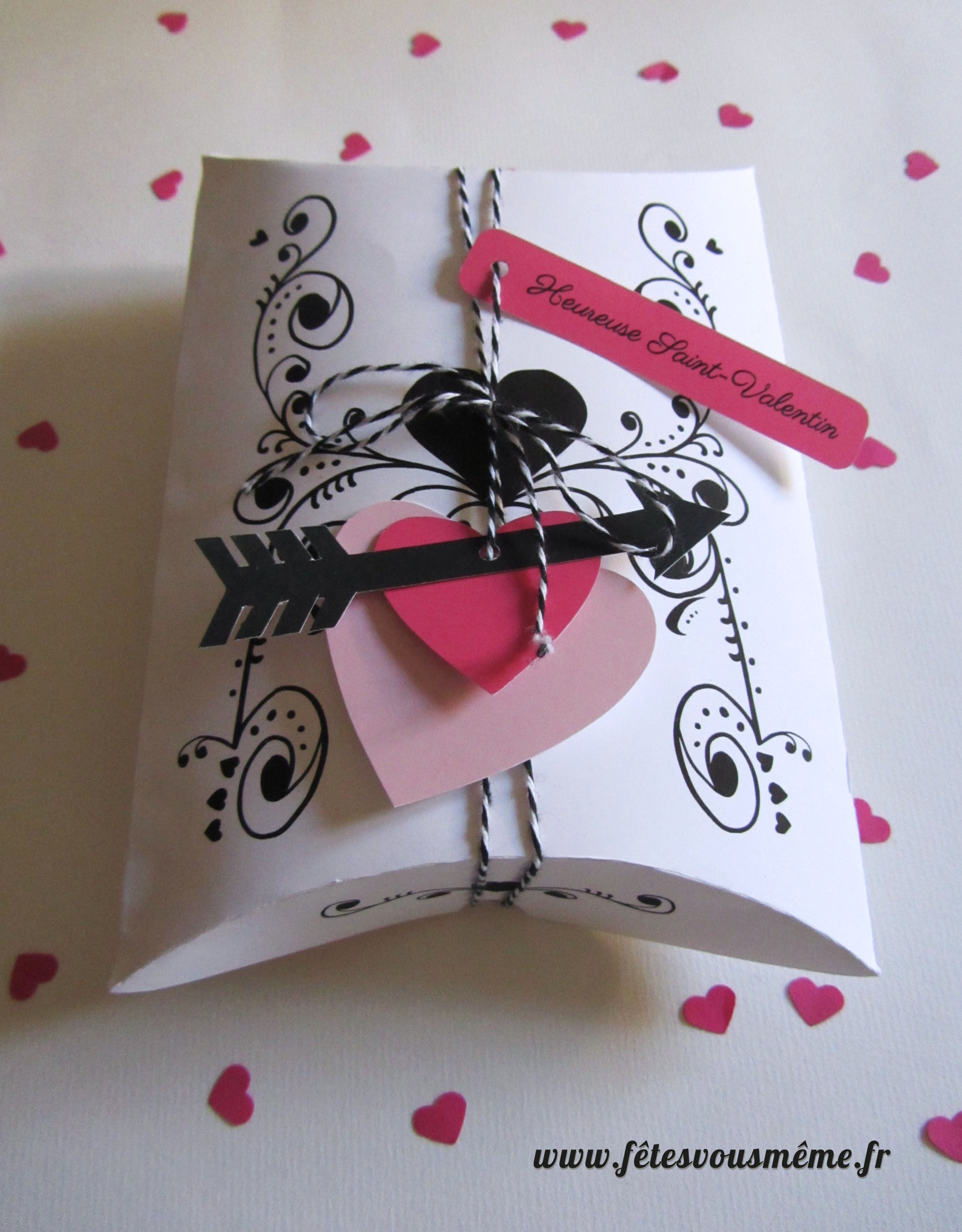 Boîte cadeau saint valentin imprimable gratuitement