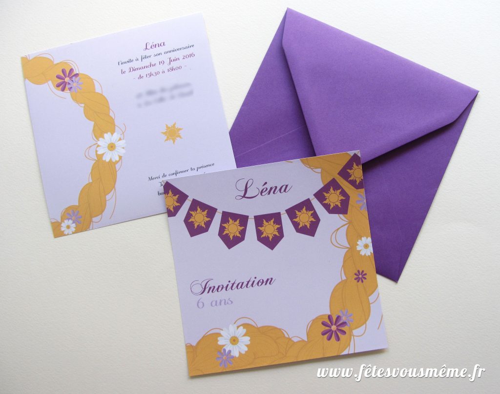 Invitation Raiponce