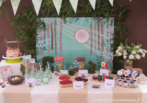 Table Gourmande Thème forêt - Fêtes vous même