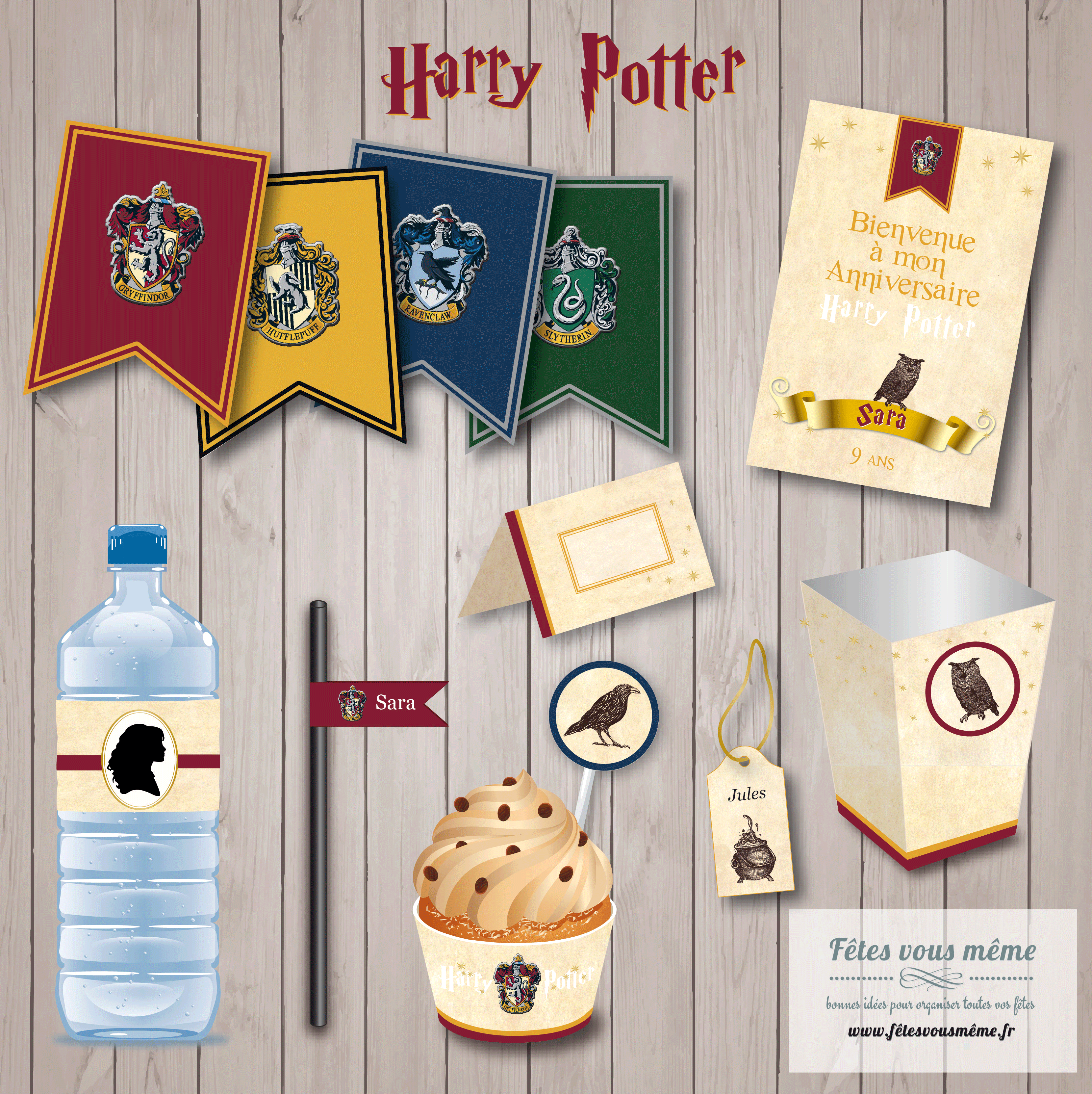 Kit déco Harry Potter & Kit anniversaire Harry Potter - Fêtes vous même