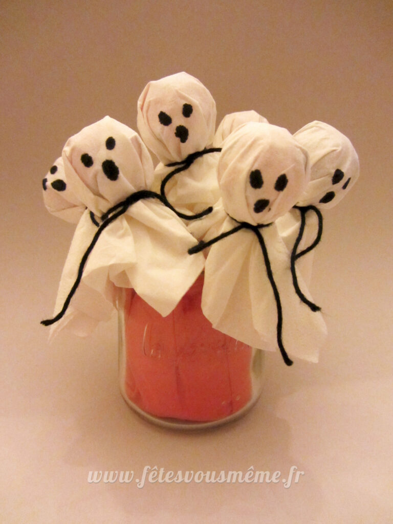 Sucettes-fantôme pour halloween