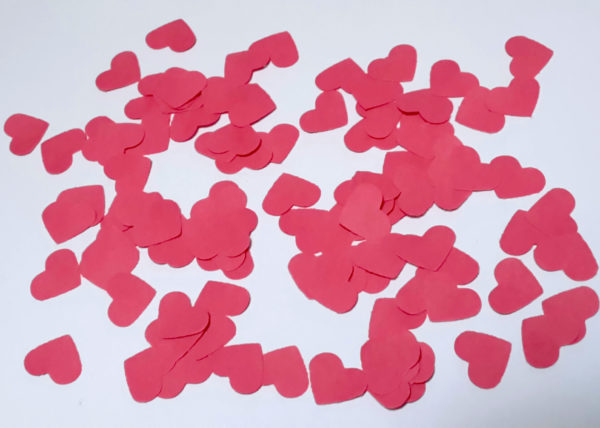 Confettis cœur rose foncé - Fêtes vous même