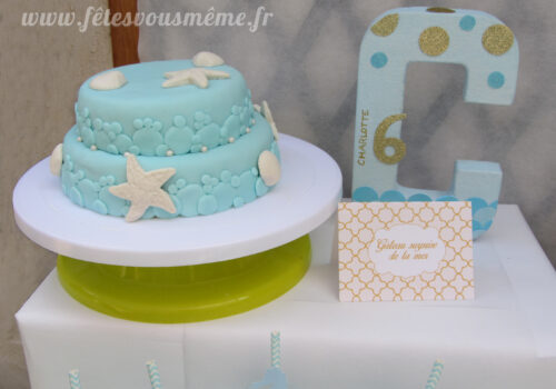 Gâteau anniversaire marin