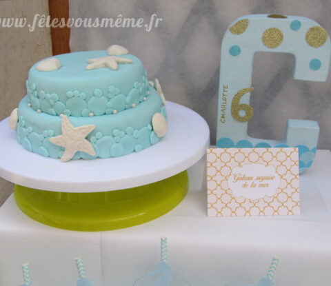 Gâteau anniversaire marin
