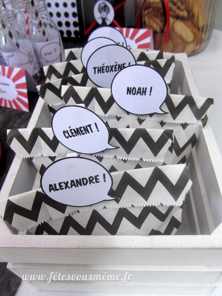 Ambiance et cadeaux invités Manga