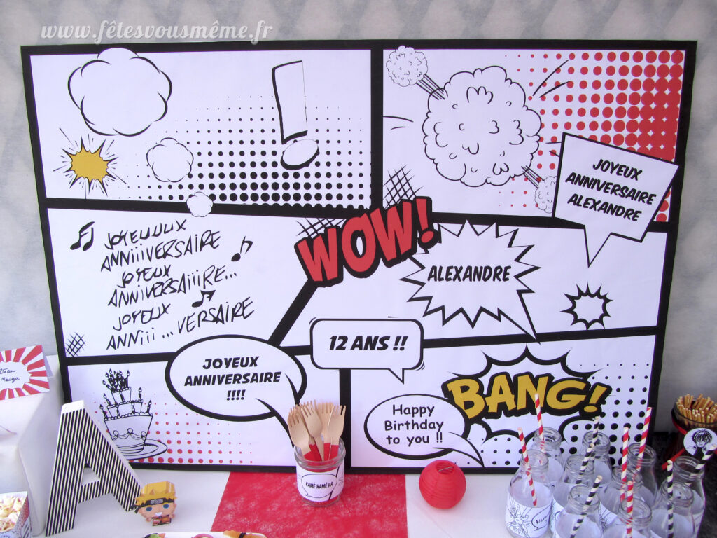 Affiche Déco Manga - Fêtes vous même