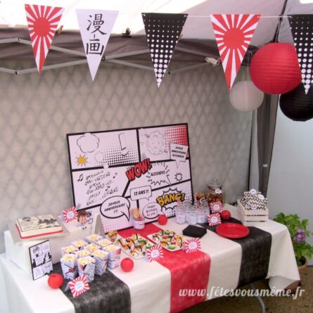 Anniversaire Manga _ Sweet table (Grand)