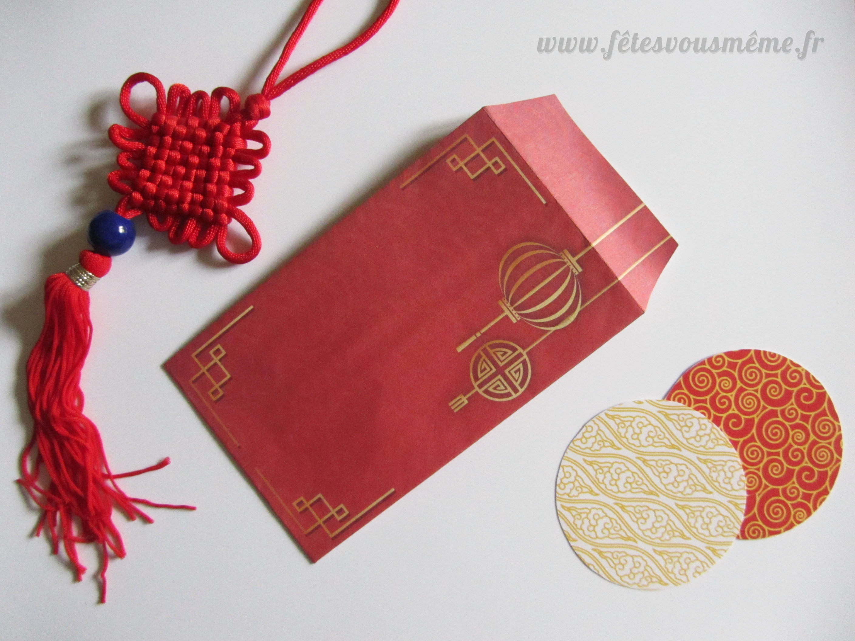 Enveloppe rouge chinoise – Hongbao • Boutique Fêtes vous même