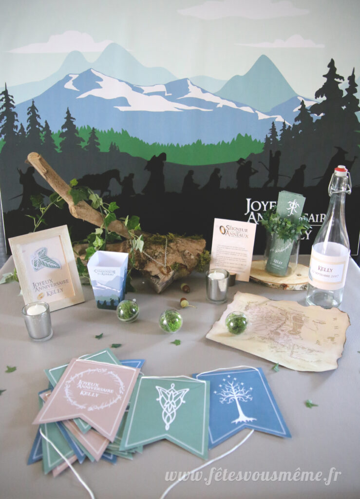 Kit déco Le Seigneur des Anneaux - Table Gourmande - Fêtes vous même