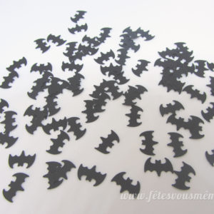 Sachets de 100 Confettis noirs chauve-souris - Fêtes vous même