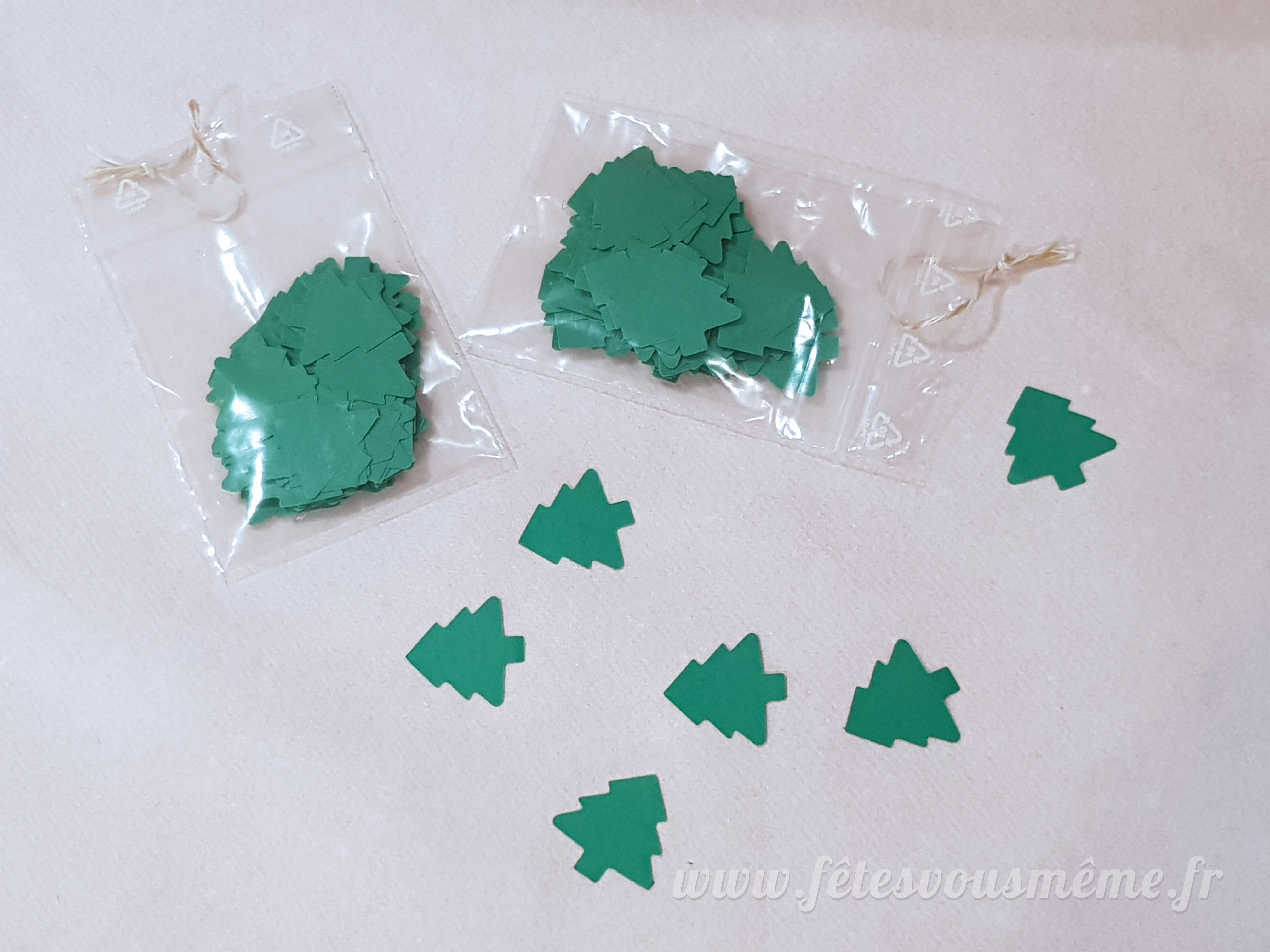Confettis sapin vert • Boutique Fêtes vous même
