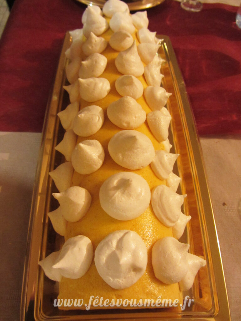 Buche passion mangue framboise