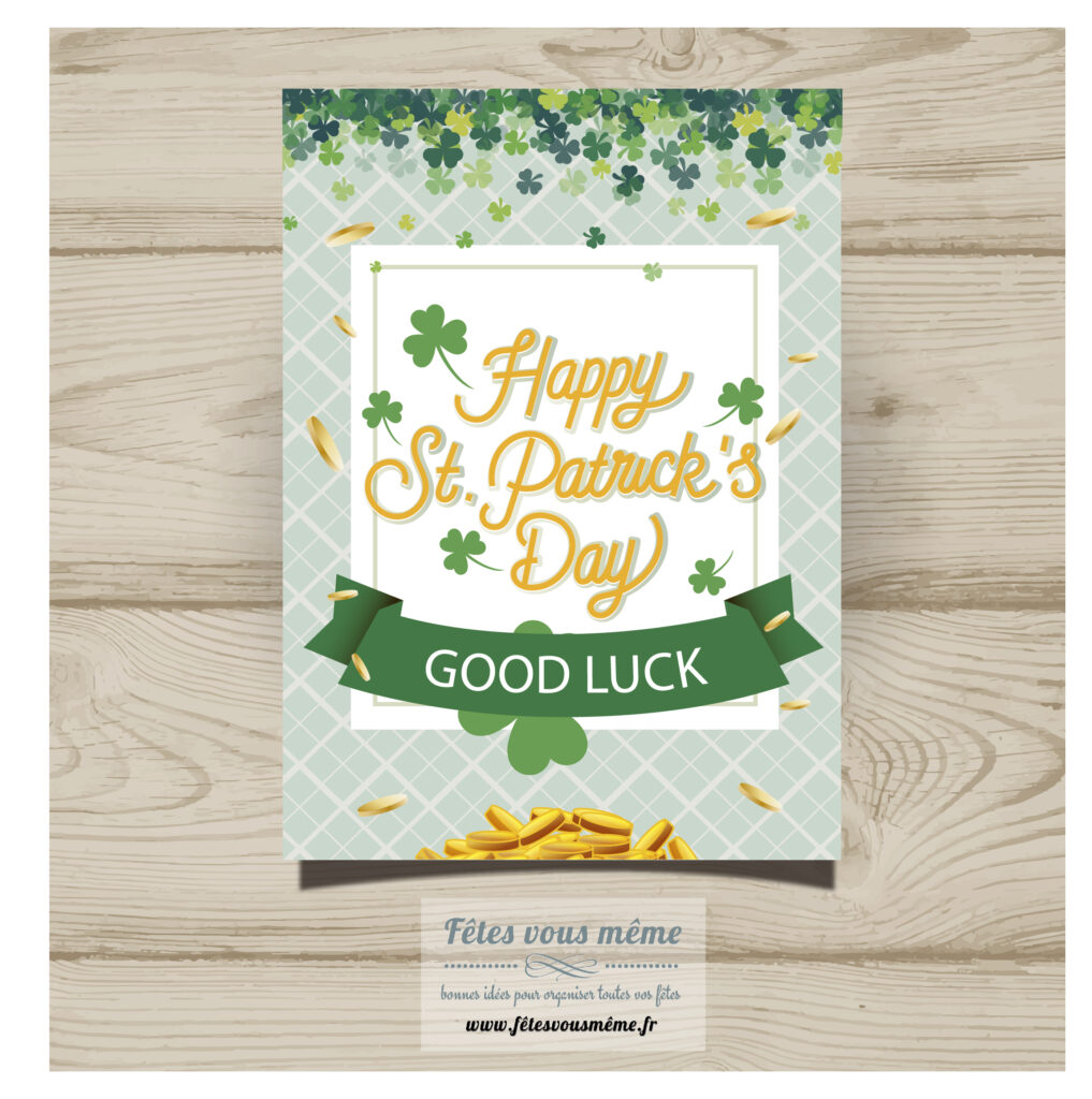 Carte Good Luck - St Patrick
