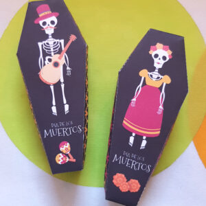 Boites à bonbons "Cercueil"- Dia de los muertos (lot de 2)