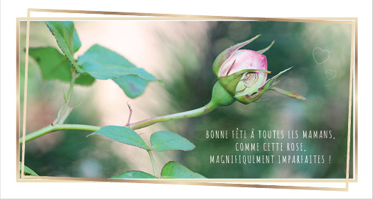 Carte Magnifiquement imparfaite – Fête des mères