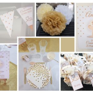 Kit déco - communion "Bleu céleste"